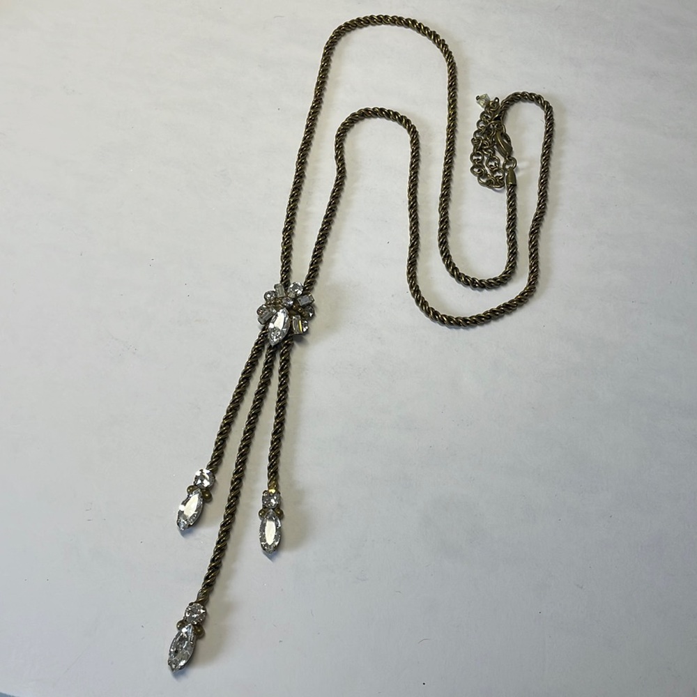 Sorrelli Clear Crystal Long Necklace